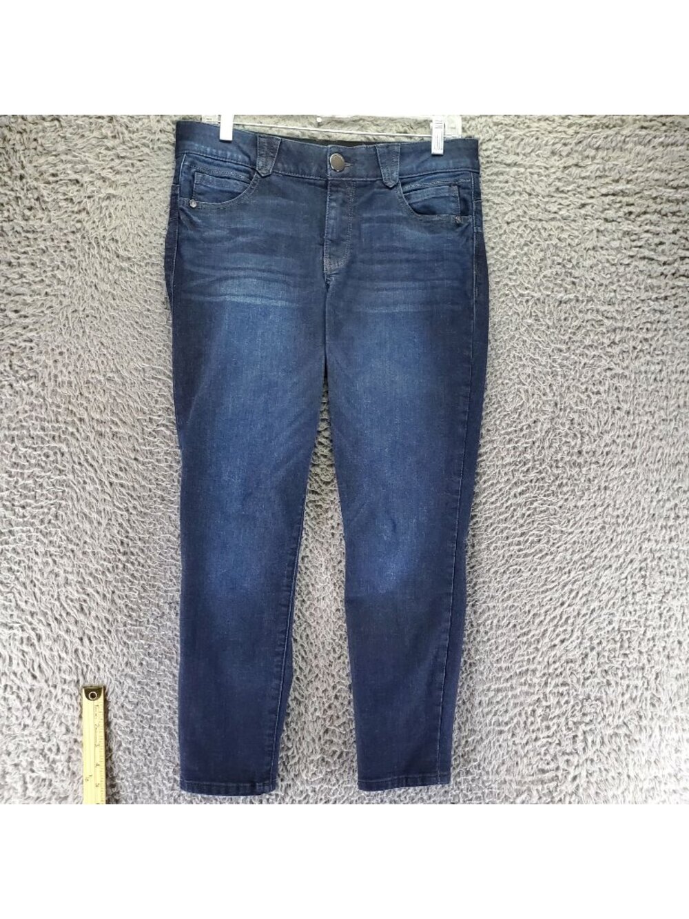 Democracy Jeans Womens 8 Blue Ab Solution Mid-Rise Skinny Stretch Denim